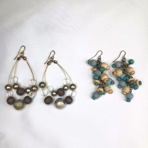 Set of 2 Vintage Beaded Earrings.